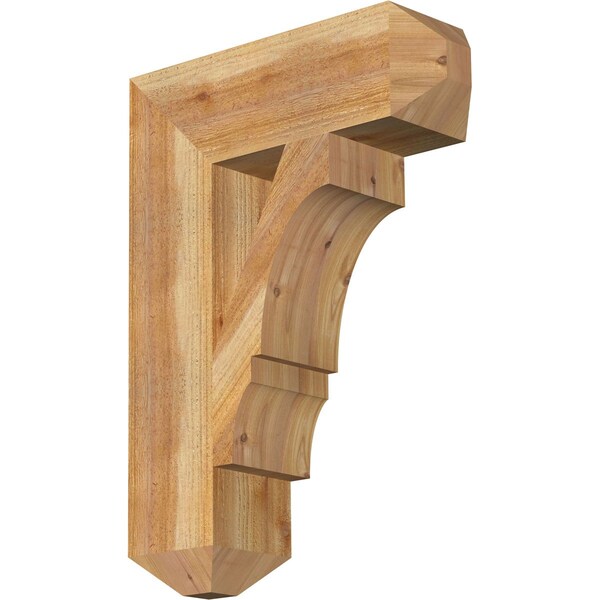 Ekena Millwork Balboa Craftsman Rough Sawn Bracket, Western Red Cedar, 6"W x 20"D x 28"H BKT06X20X28BOA04RWR - main